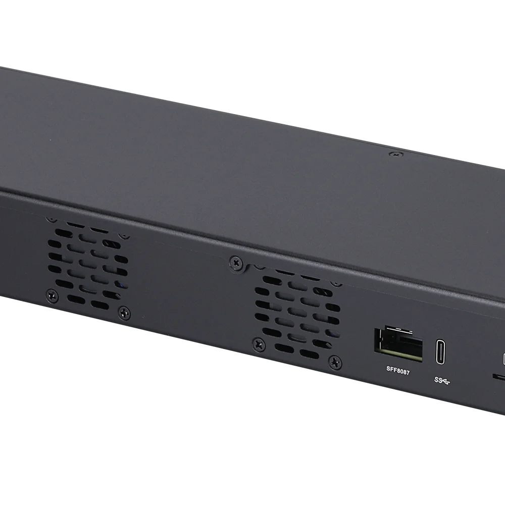 Server 1U Rete Hosting 4x10G SFP+ 5x2.5G Intel LAN Denverton Atom C3558 C3758R C3808 C3908 Firewall Mini Router PC