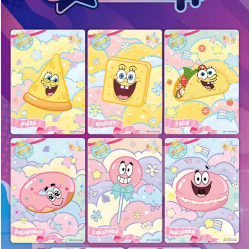 KAYOU Genuine SpongeBob SquarePants Card Collection Fun Time Edition Collectible Cards Anime Peripheral Children’s Holiday Gift