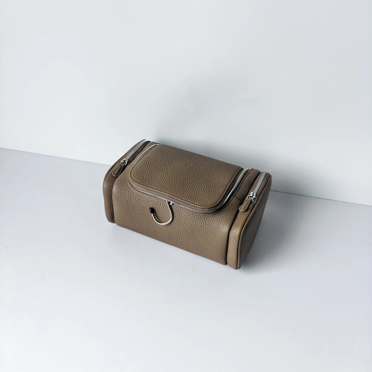 Echtes Leder Unisex Hängende Kosmetiktasche Reise Große Kapazität Multifunktionale Premium Toilettenartikel-Aufbewahrungstasche Tragbar – Detail 13