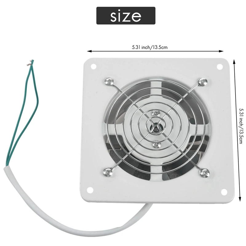 مروحة عادم عالية السرعة ، جهاز تهوية زجاجي صغير ، نافذة حائط معلقة ، مرحاض ، مطبخ ، حمام ، ترقية ، 4 بوصة ، 20 وات ، V