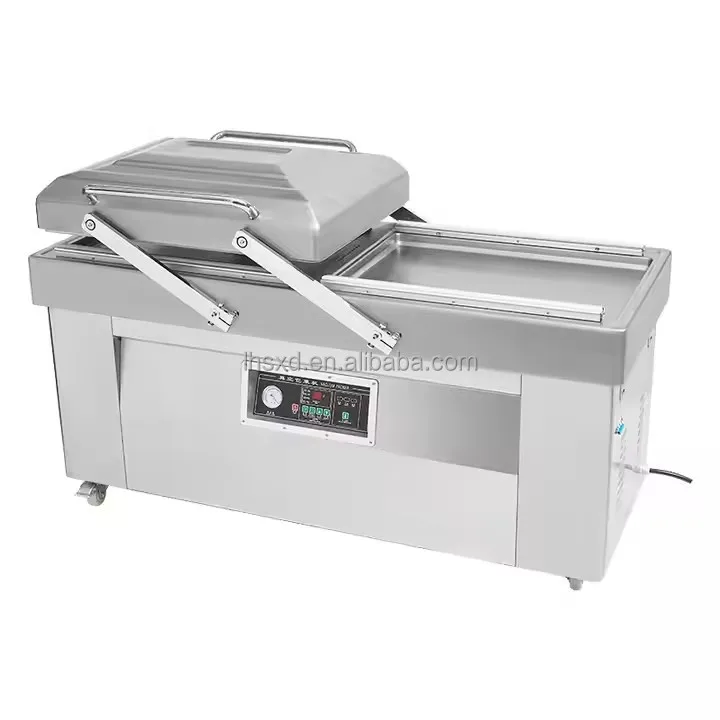 Large Commercial Automatic Sealing Machine for Wet and Dry Rice, Cooked Food and Seafood