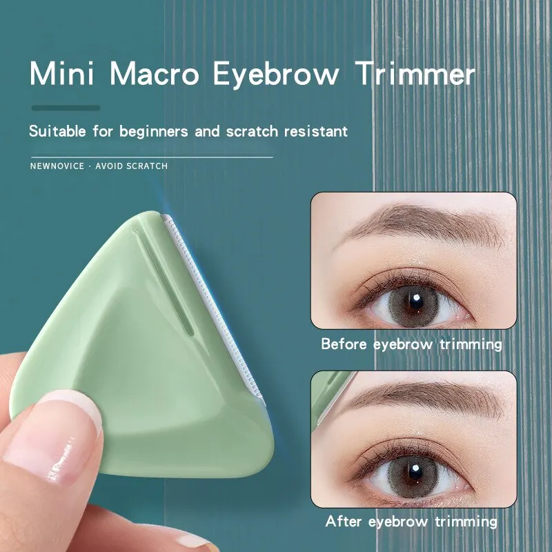 1/2/3pc Eyebrow Trimmer Triangle Portable Safety Eyebrow Scraper Special Eyebrow Trimmer Eyebrow Blade Beauty Tool