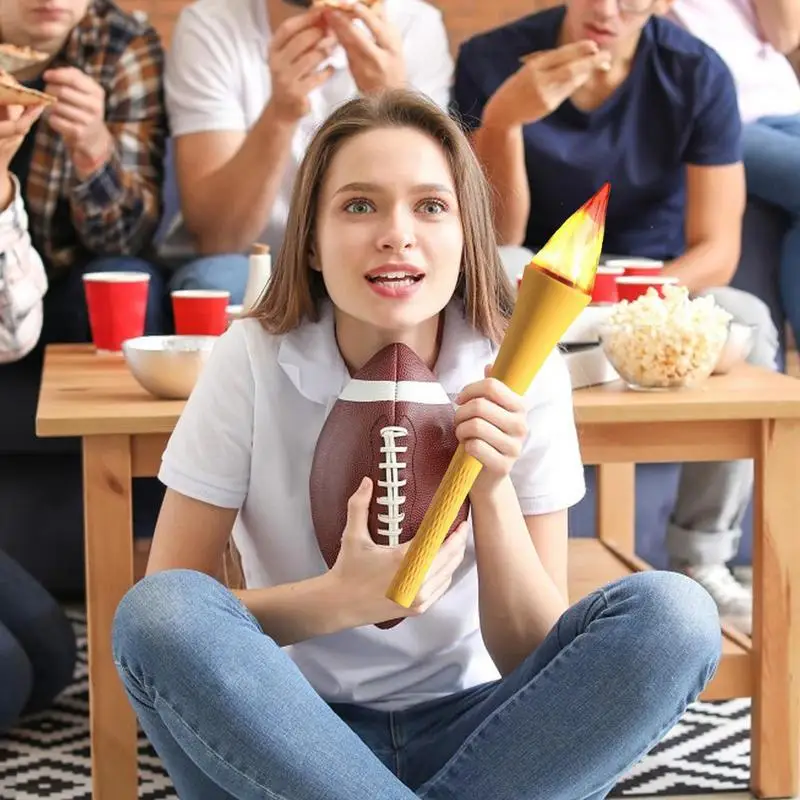 Glowing Torch Handheld Luminous Wand Toy Decorative Party Torch Sports Torch With USB Charging Realistic Feel For School