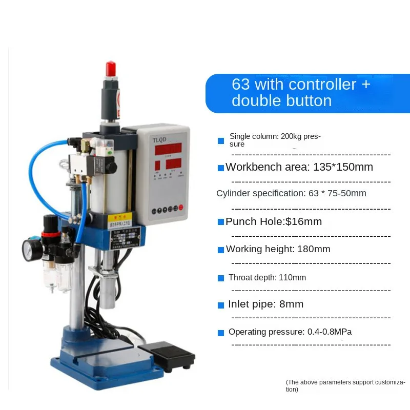 Pneumatic Punching Machine Small Lathe Table Pneumatic Press Machine Plaster Machine Double Column