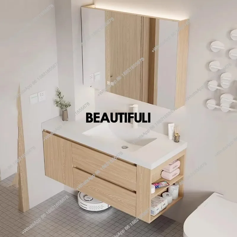 a17 Wall Mounted Storage Bathroom Cabinet Space Saver Drawers Shelf Bathroom Vanity Makeup Toilet Meuble Salle De Bain Furniture