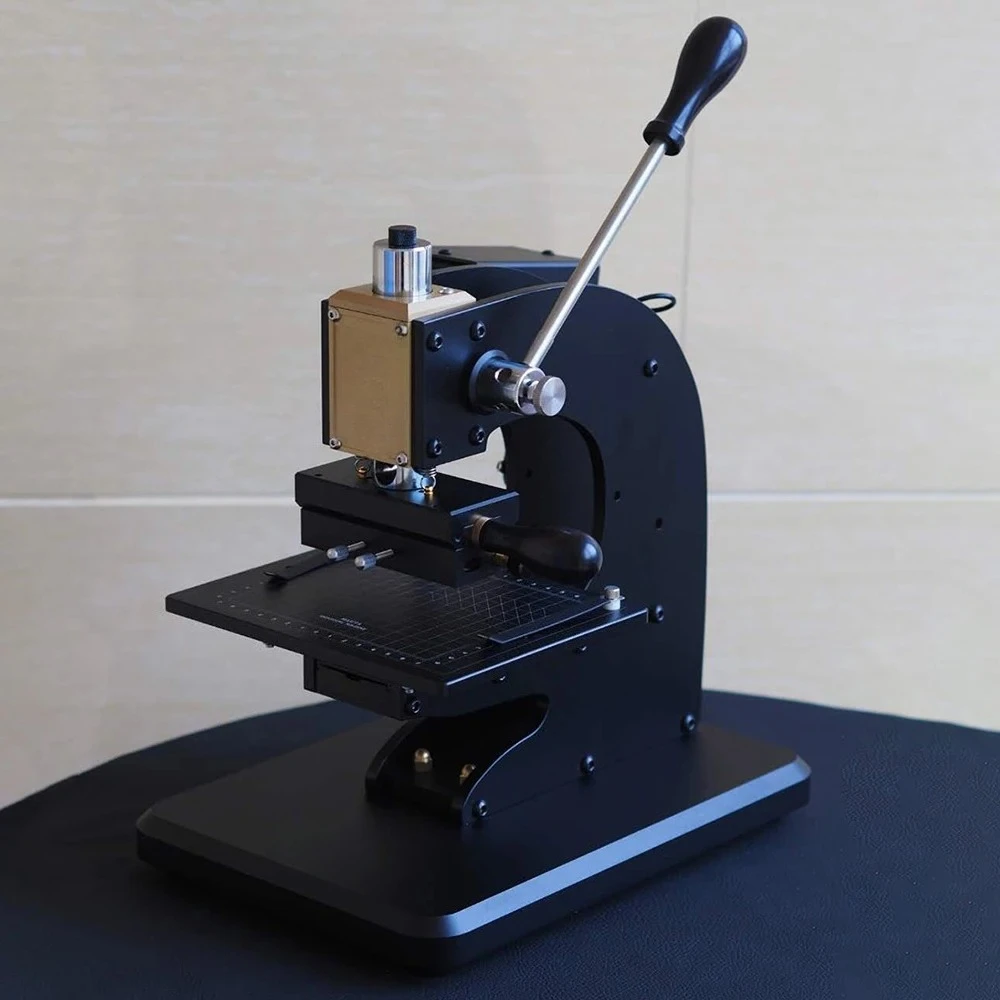 EC-27 Manual Hot Foil Stamping Machine Small Leather Embossing Creasing Machine Embossing Hot Gold Foil Stamping Machine