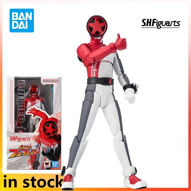 

Bandai S.H.Figuarts Finished movable doll Burst into the team and become red Anime Action Figure Model Toys Model Gifts For boys