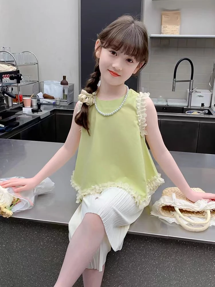 

8 To 14 Year Old Girls Clothes Summer Girl Sets Suit Suits Outdoor Children Kids 10 12 Years Korean 2025 New Children's Clothing