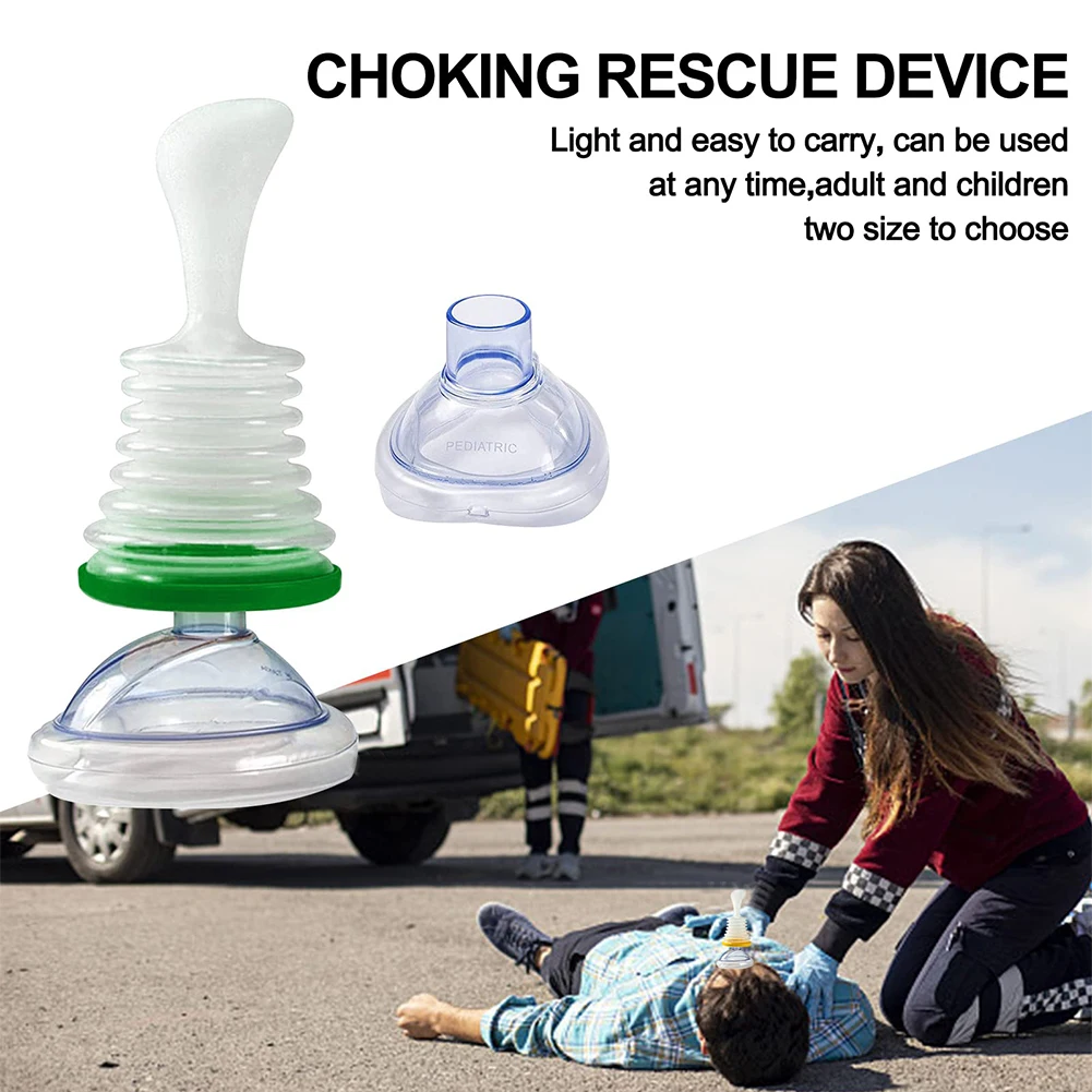 1 Set Choking Emergency Device for Adult Children CPR First Aid Breathing Mask Portable Cardiopulmonary Trainer for Home Travel