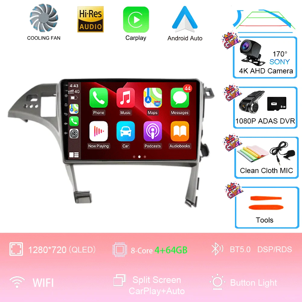 10 inch Android 16 Player voor Toyota Prius XW30 2009 2010 2011 2012 2013-2015 LHD autoradio multimediasysteem GPS