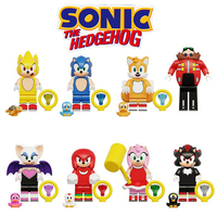 Hot Q-Version Sonic 3 Character Toy Hedgehog Sha Dow Tail Figure Model Dolls Assembling Toys Children Anime Educational Toy Gift