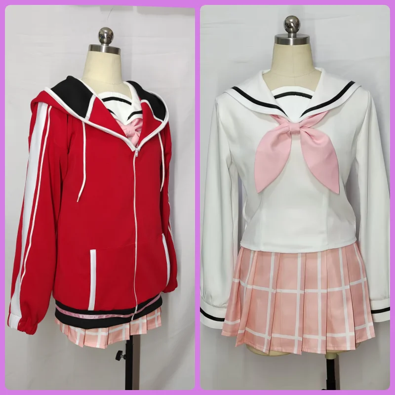 COS-HoHo Blue Archive Ibaragi Yoshimi Sailor Suit Lovely Daily Sports Coat Uniform Cosplay Costume Party Role Play Outfit