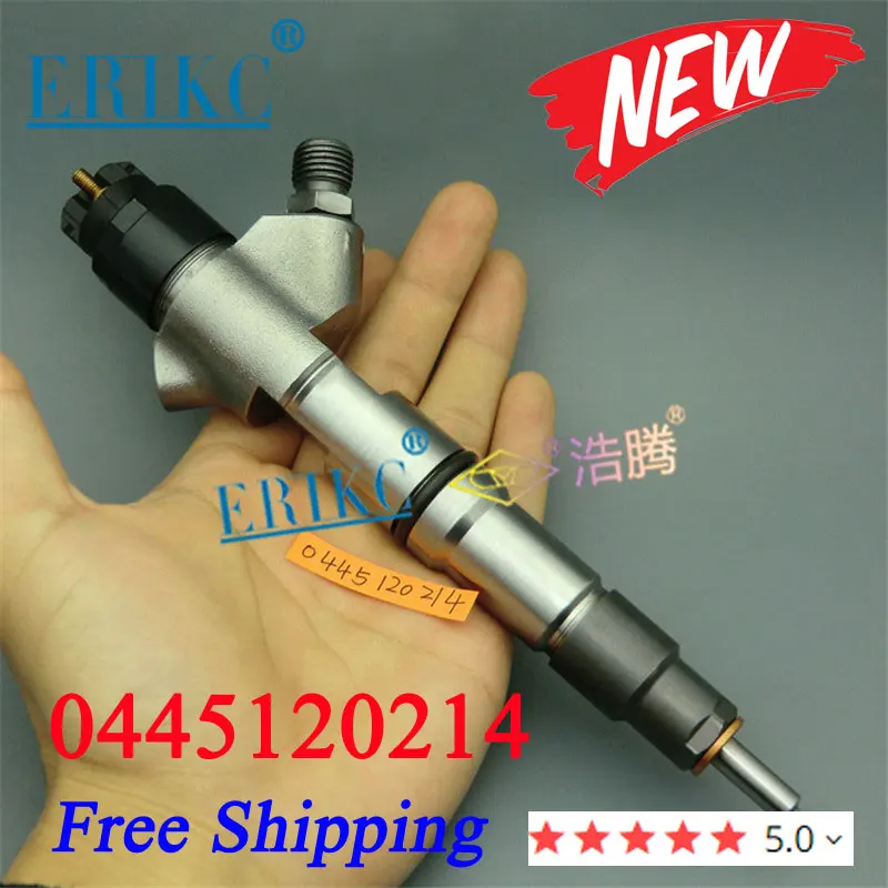 

0445120214 Auto Fuel Injector Nozzle Spray 0 445 120 214 Diesel Common Rail Injector for Weichai 612600080611 612600080924