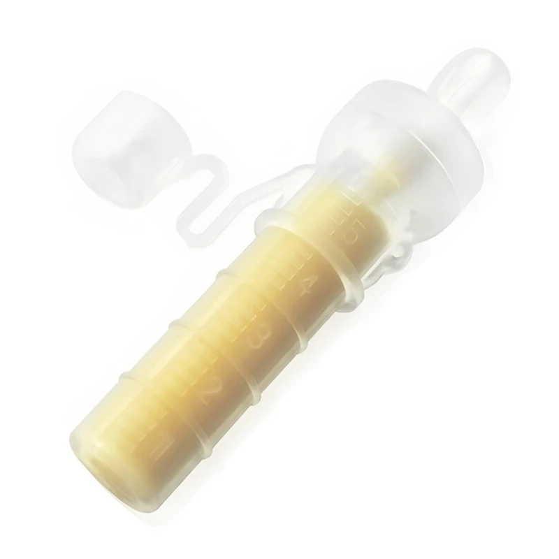 

Breast Milk Colostrum Collection Tube for New Mom, Reusable 5ml Baby Feeding Artifact Newborns Silicone Dropper