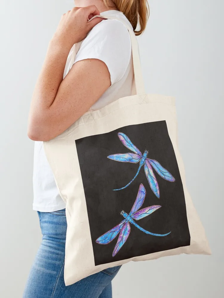 

Dragonfly Delight Tote Bag bags for women female bag Women's handbag shopping bags foldable