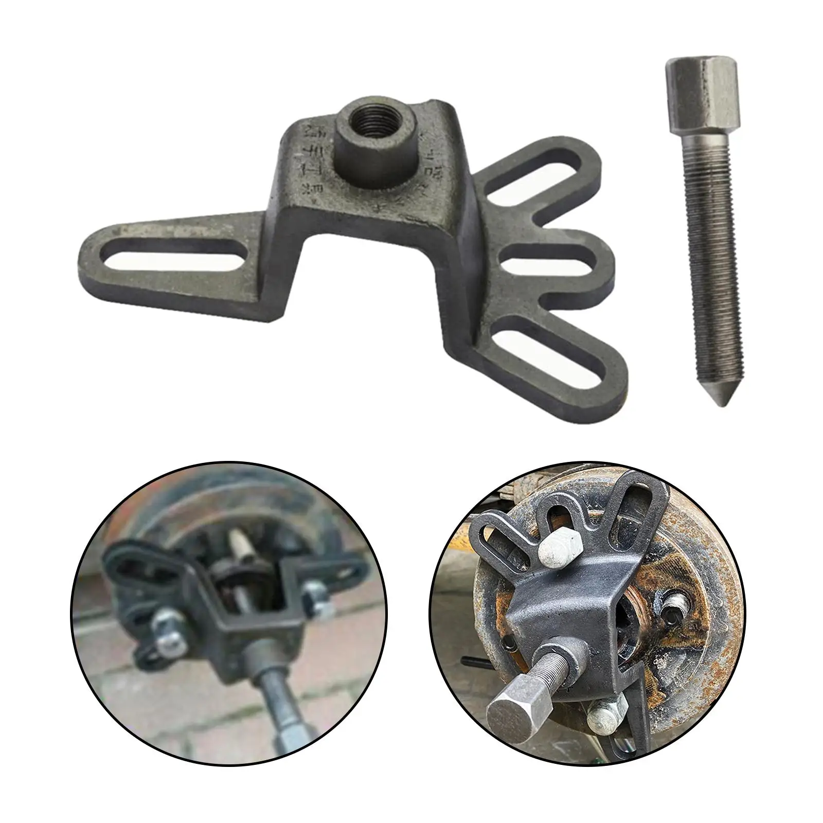 

Тормозной барабан с 4 отверстиями для снятия тормозного барабана, съемник ступицы колеса для ремонта мотоцикла, комплект для снятия задней оси для домашнего использования, съемник задней оси