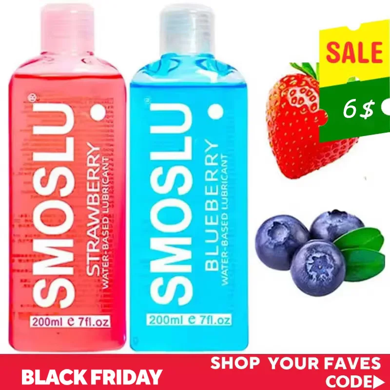 SMOSLU Lubricant for Sex Strawberry Anal Lubricant for Session Oral pussy Contact Personal lubricant cock sucking Water-based