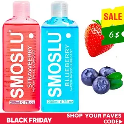 SMOSLU Lubricant for Sex Strawberry Anal Lubricant for Session Oral pussy Contact Personal lubricant cock sucking Water-based