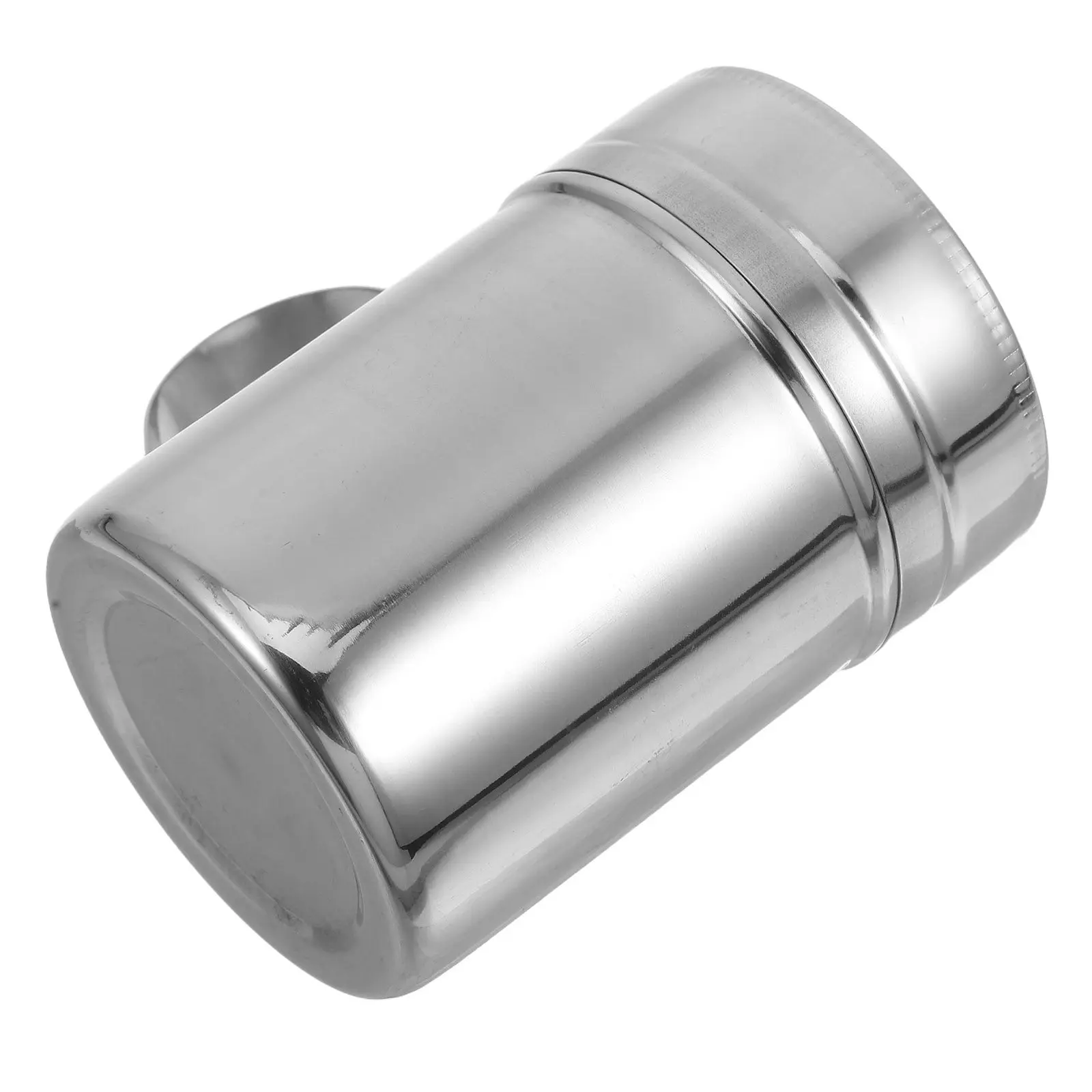 Modern Stainless Steel Dusting Can Shaker with Comfort Handle for Powdered Sugar Flour Spices Coffee Baking Cooking Sifting Tool