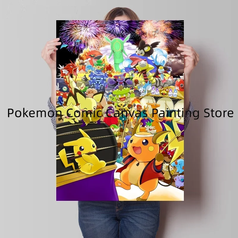 JapanAnime Pokemon Hobby & Collectibles Canvas Painting Poster and Print Wall Art Picture Home Decor Christmas Gift for Children