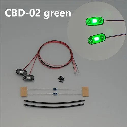 LED Markeringslichten Klaring Lamp voor 1/14 Tamiya RC Dump Truck SCANIA 770S R620 VOLVO Benz Arocs MAN TGX Auto Accessoires - afbeelding 1