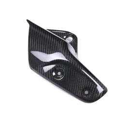 Cubierta protectora para tubo de escape de motocicleta, cubierta de fibra de carbono modificada para Yamaha MT-10, FZ-10