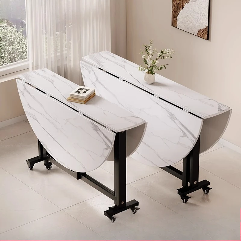 

Premium Folding round table household small apartment round eating table