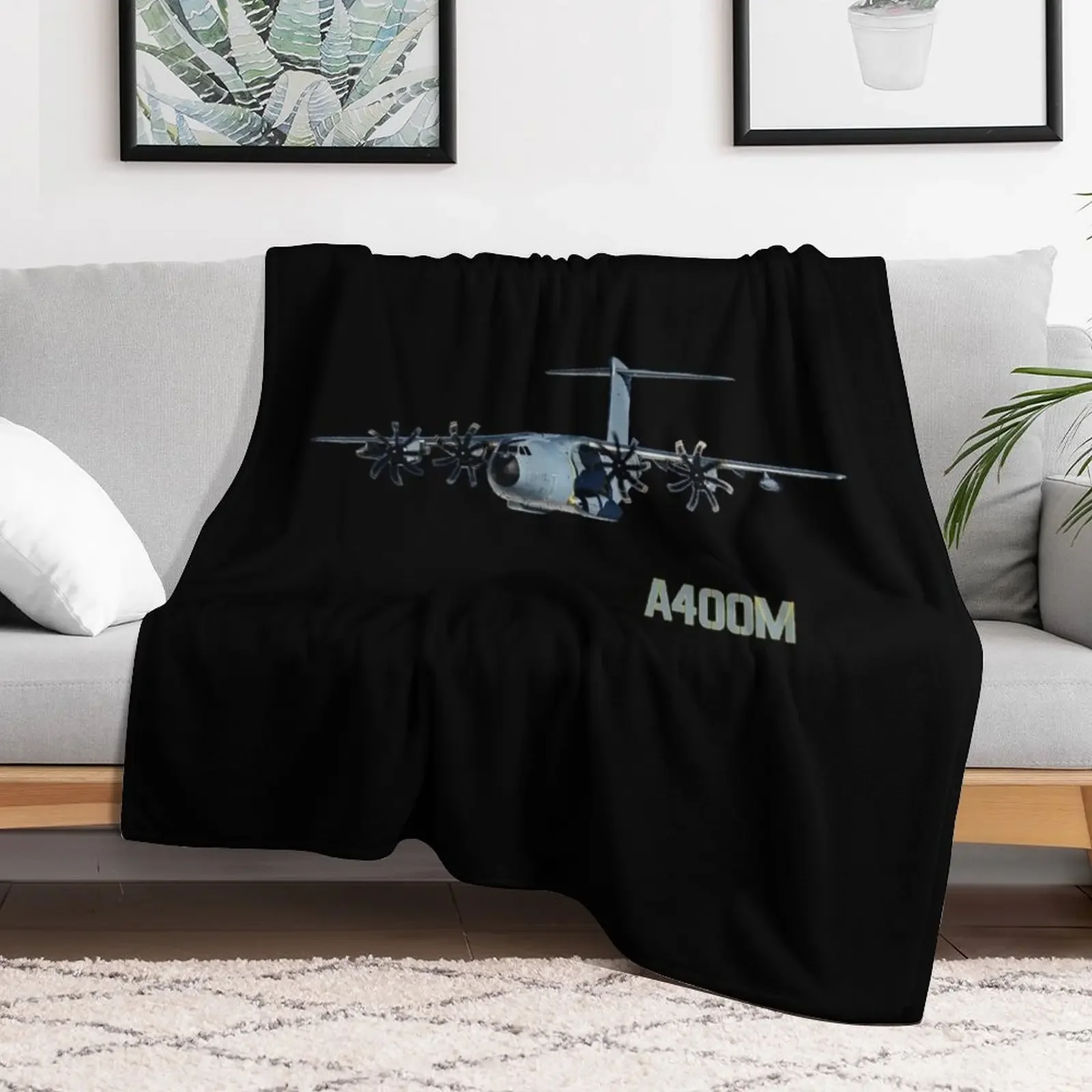 A400M military transport aircraft Throw Blanket Luxury Designer Flannel Fabric Blankets