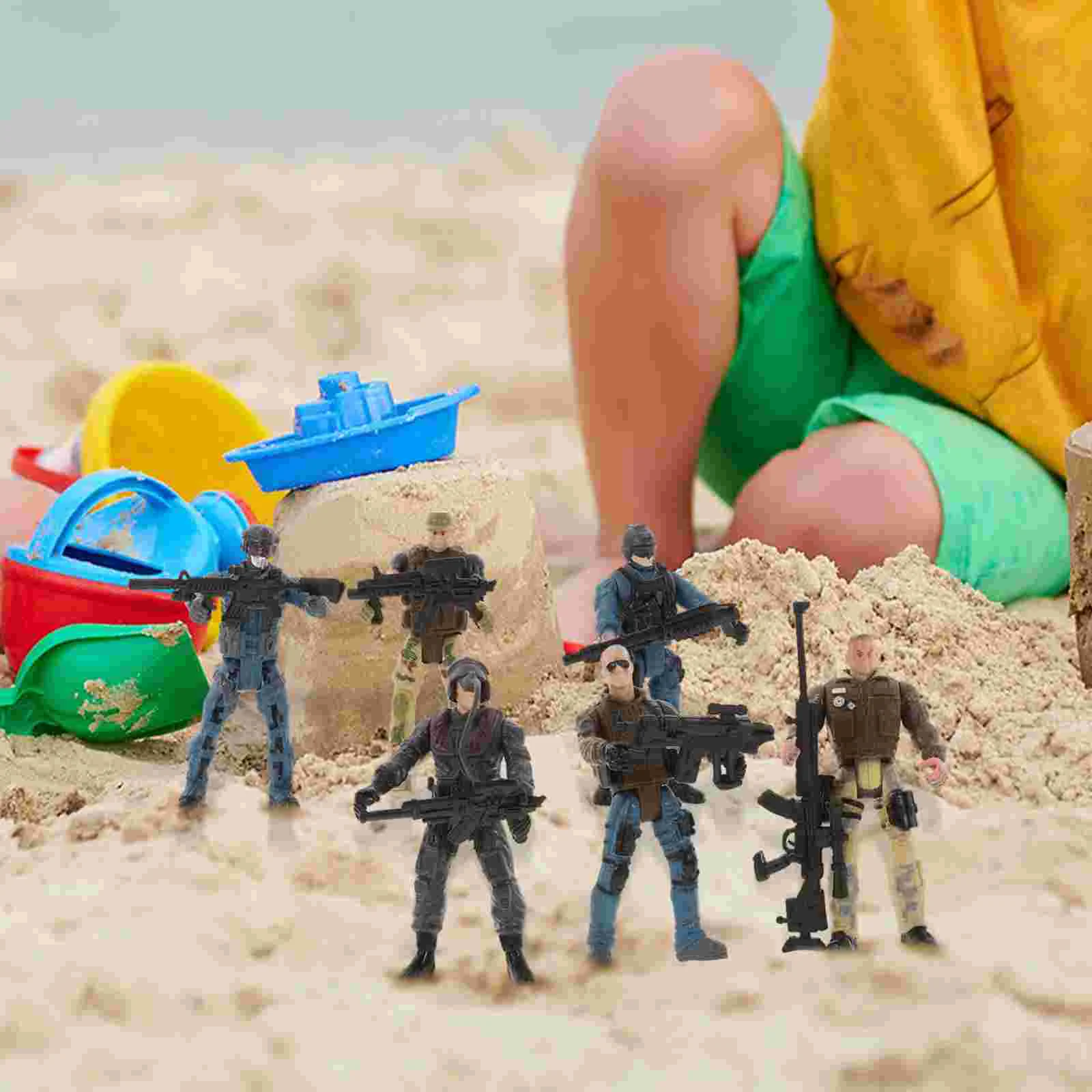 

Soldier Model Toys Army Figures Simulated Accessories Soldiers Men Move for Boys Number