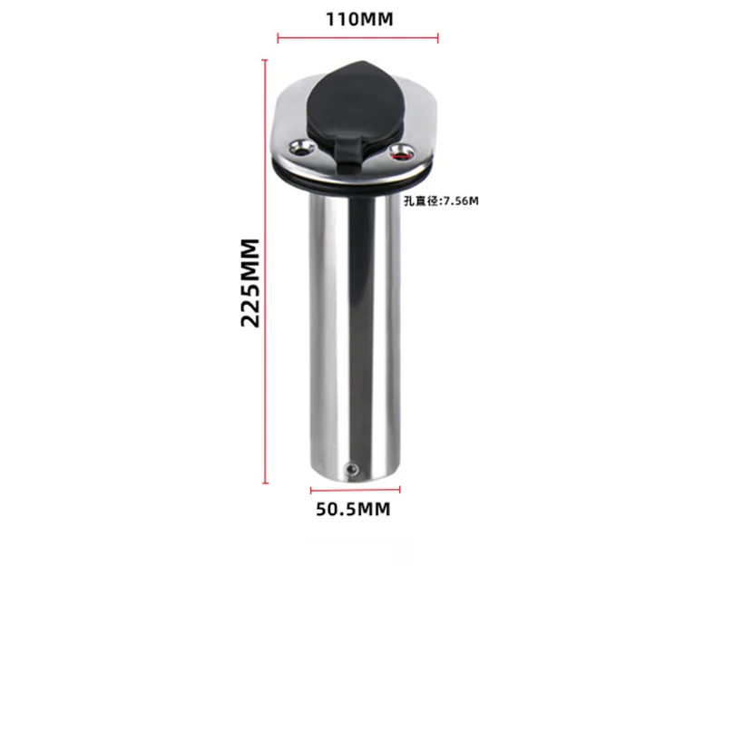 Boat Accessories Marine Stainless Steel Heavy 316 Fishing Rod Holders Flush Mount Fishing Rod Pole Holders 15/30/90 Degree