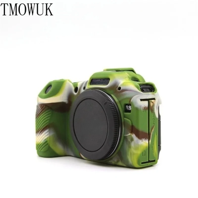 

For Canon EOS R8 Camera Silicone Cover Anti-slip Grip Soft Protective Case Dustproof Anti-fall Portable Camera Bag