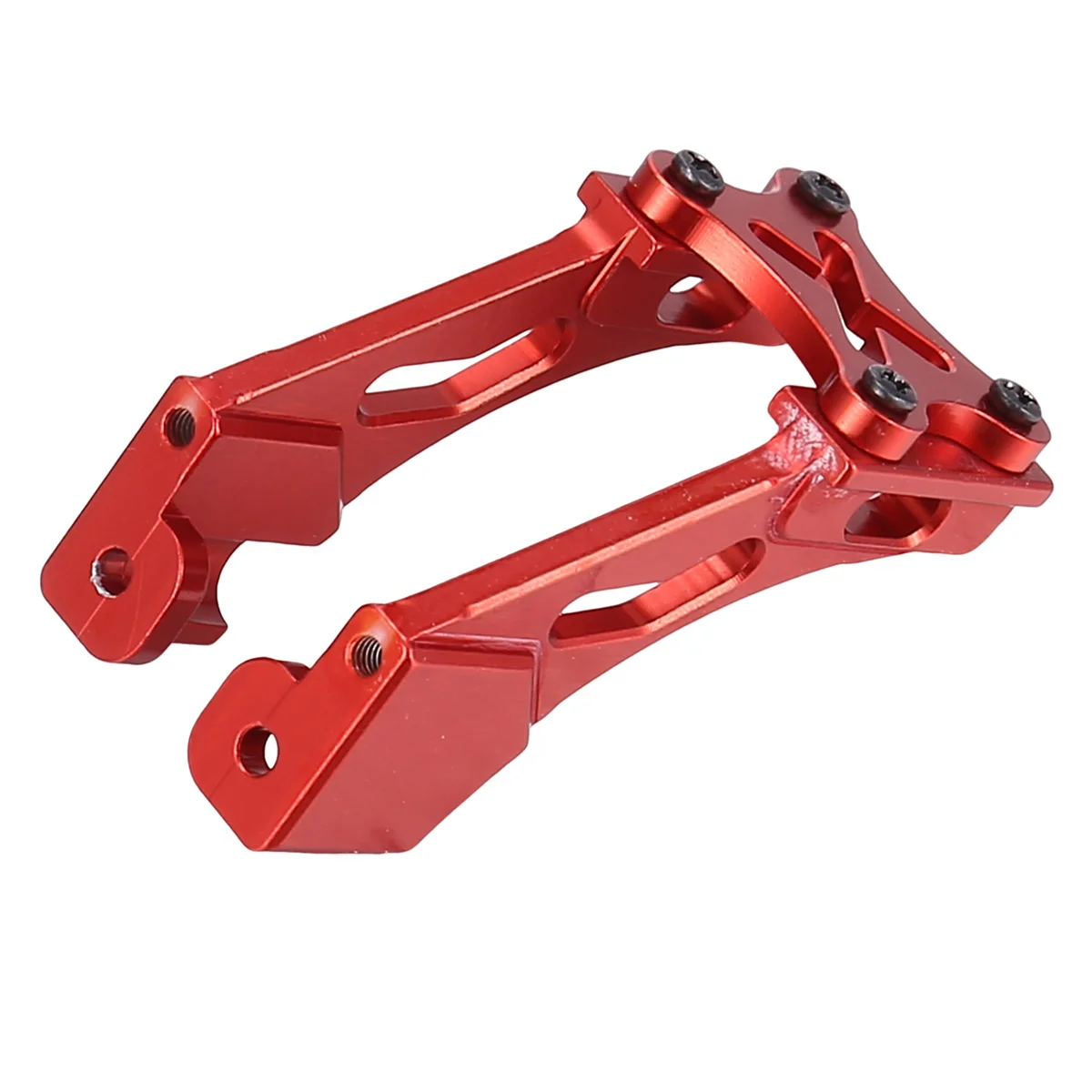 144001-1258 Metal Tail Fixed Parts Tail Wing Firmware Fittings Set for Wltoys 144001 1/14 4WD RC Car Parts,Red