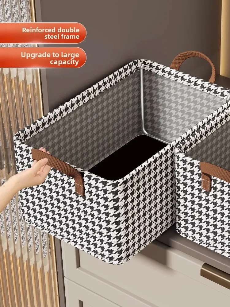 

Складной органайзер для одежды и брюк из нетканого материала, коробка для хранения для домашнего гардероба, с геометрическим узором, винтажный стиль