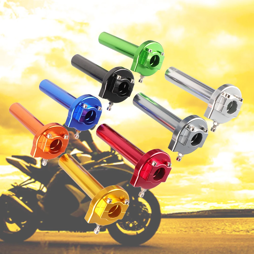 

Motorcycle Universal 7/8" 22mm Aluminum Alloy Handlebar Throttle Twist Grips Accelerator for Scooter Dirt Bike Honda Yamaha Part