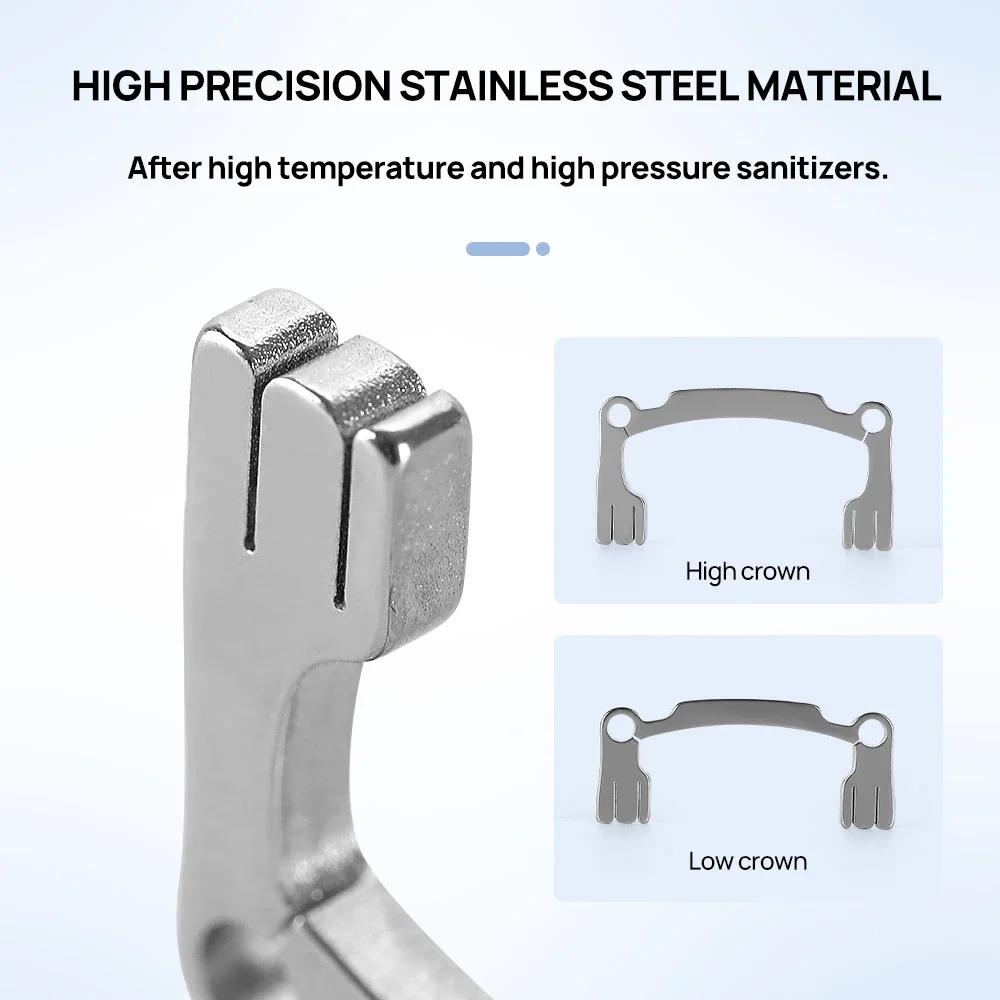 2PCS Dental Polishing Strip Holder - Metal Handheld Finishing Tool for Resin Grinding, Sanding & Shaping, Dentist Kit