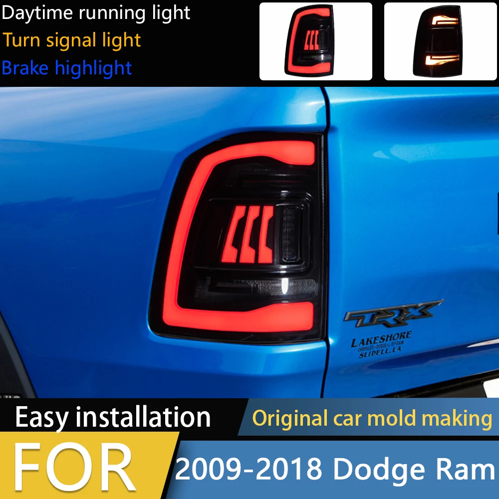 Car Styling Tail Lamp for Dodge Ram Tail Lights 2009-2018 Ram1500 2500 LED Tail Light DRL Signal Brake Reverse auto Accessories