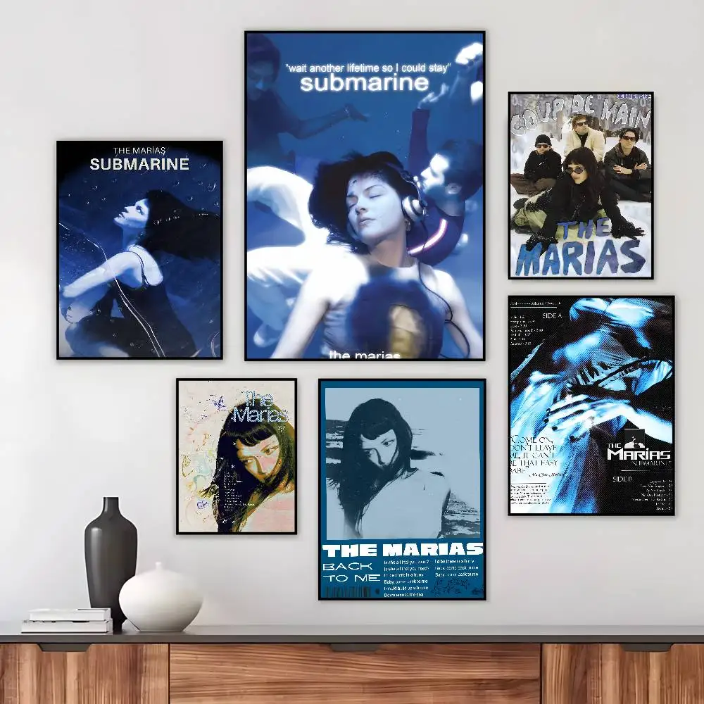 THE M-Cinema MARIAS SUBMARINE Band Poster Art HD Canvas Advanced Aesthetic Printing Paper Wall Art for Living Room Home Decor