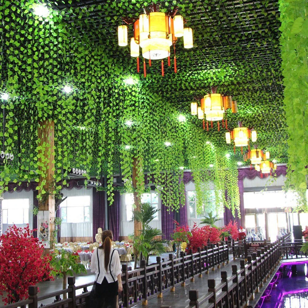 

1pcs Artificial Garland Fake Leaves Greenery Vine For Room Vines For Bedroom Bedroom Holiday Indoor Outdoor Decoration