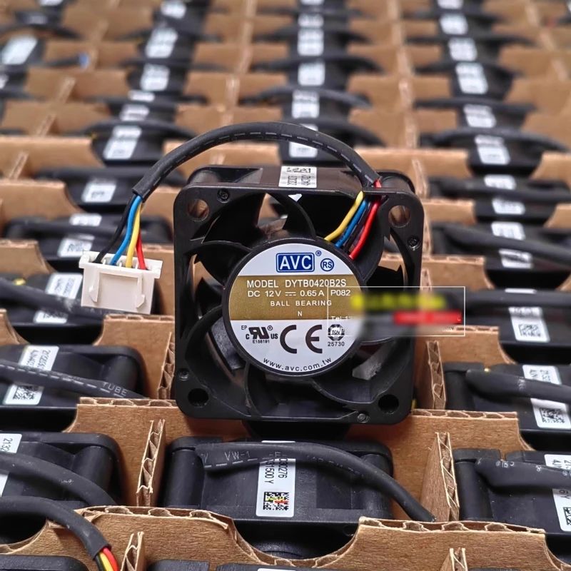 

Free shipping, brand new DYTB0420B2S 4020 12V 0.65A four wire temperature control power supply cooling fan
