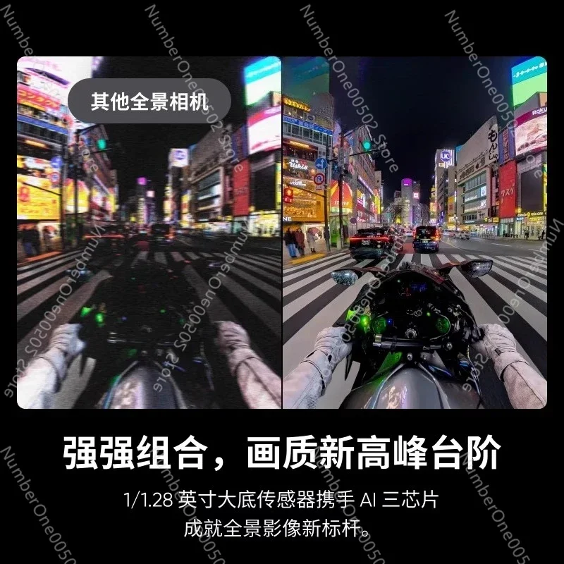 Bicycle third view X5/X4 panoramic motion camera high definition anti-shake motorcycle riding