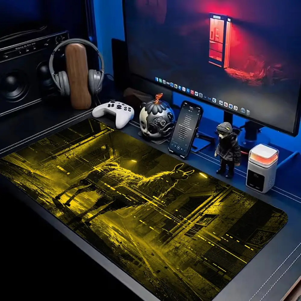 Llama Mouse Pad Extra Large XXL Extended Gaming Desk Mat Customizable natural non-slip rubber