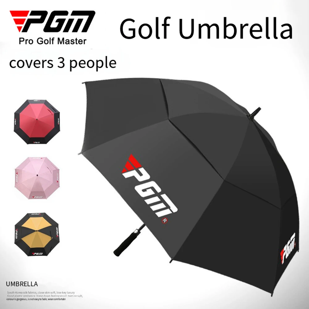 PGM Golf Umbrella Professional Men\'s Women\'s Golf Umbrella Automatic Manual Double Decker Umbrella Golf UV Protection Umbrella