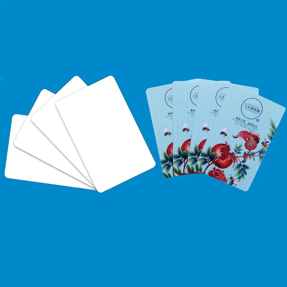 100Pcs Contact Ic Card Waterproof Reusable PVC Id Tag for Hotel Parking Lot Supermarket Access Management System