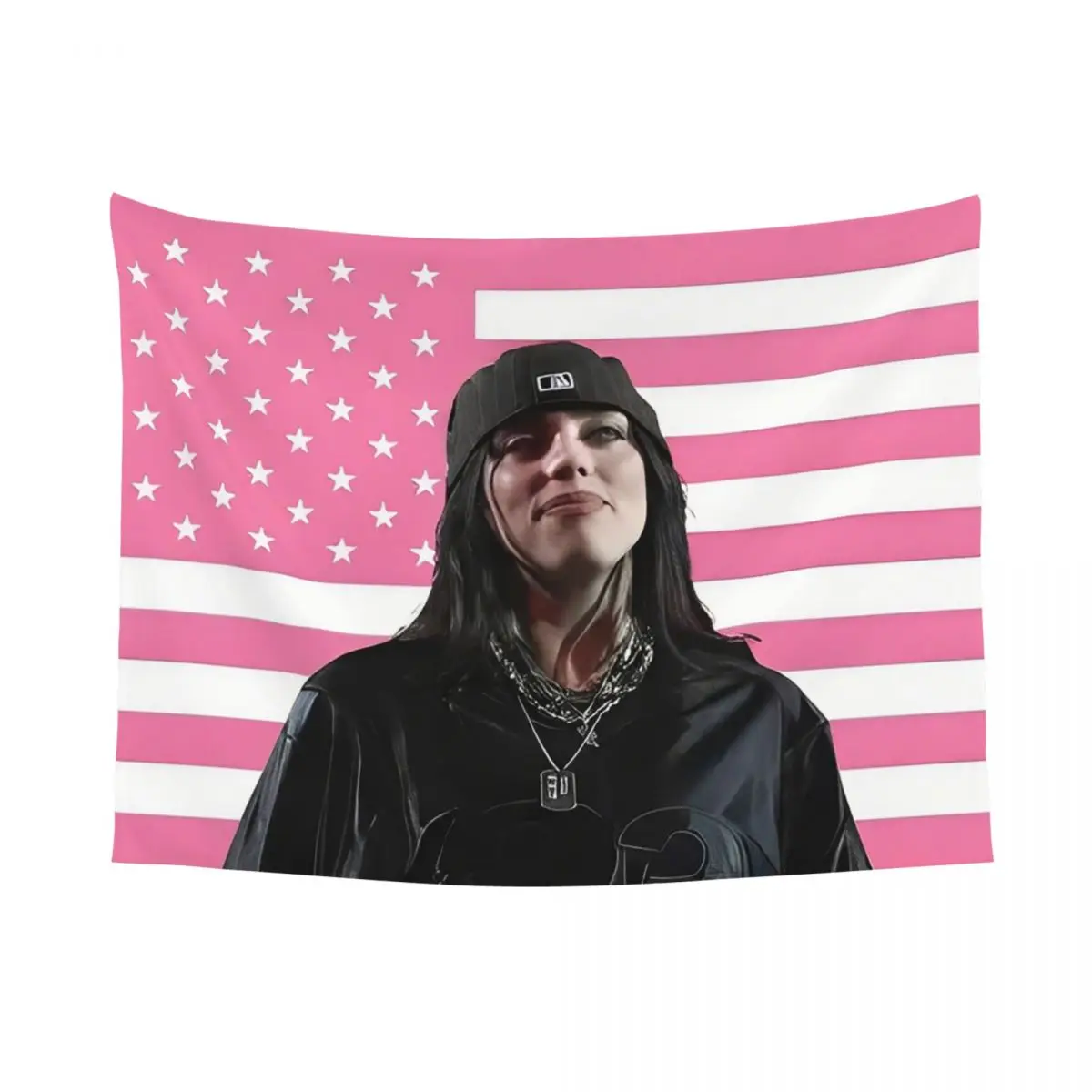 Tapiz de bandera americana grande de Billies, tela ligera para colgar en la pared bohemia Hippie para decoración de habitación de Festival, regalos