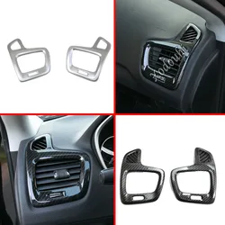 Car Styling Cover Detector Trim Front Side Upper Air Conditioning Outlet Vent For Jeep Compass 2017 2018 2019 2020 2021 2022