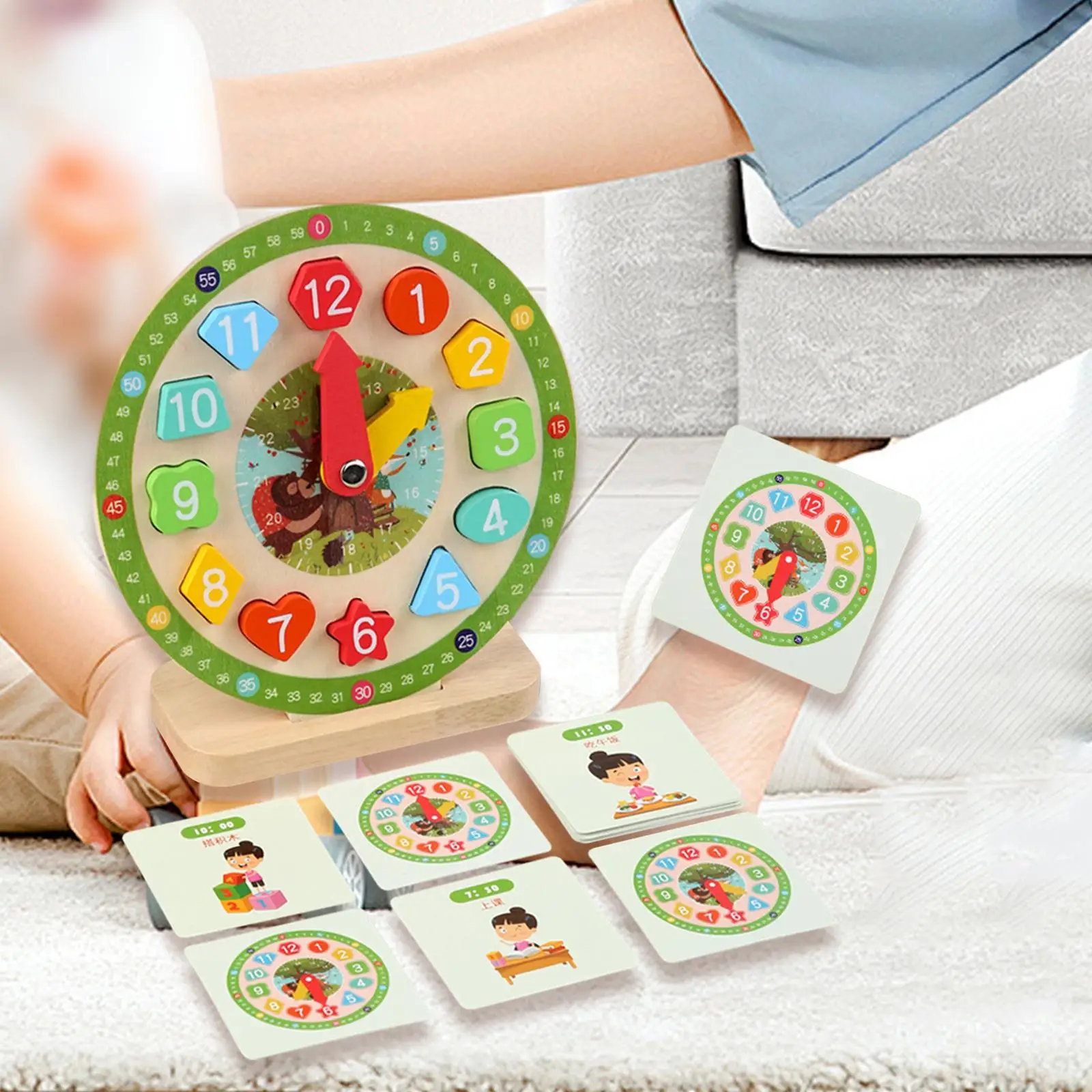 Interactive Time for Children - Educational Toy for Teaching Kids to Tell Time