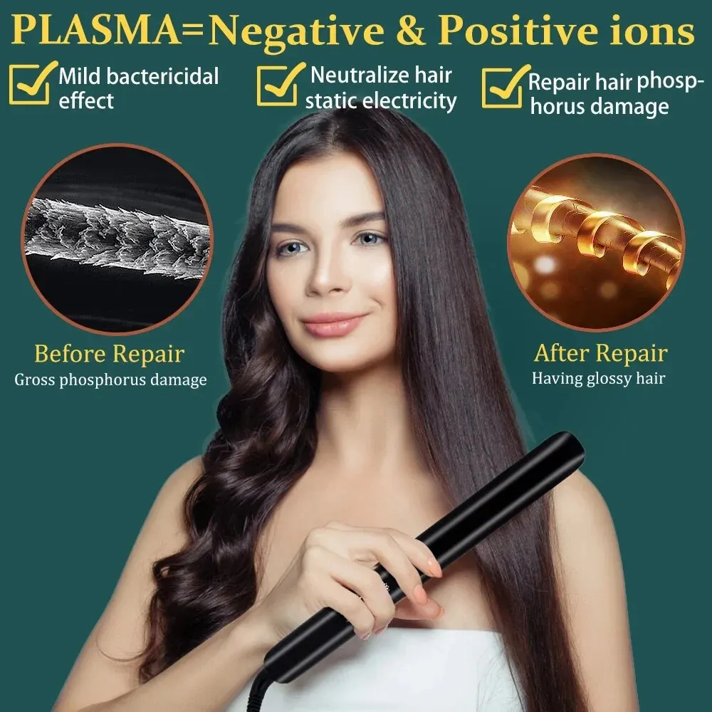 Hair Straightener 500F High Temperature Professional PTC Ceramics Plate Treatment Plasma Ion Hair Flat Irons