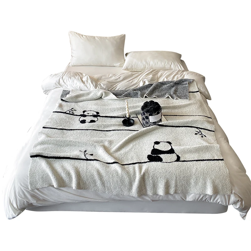 New Style National Pattern Blankets Throws Skin-friendly Jacquard Multi-functional Blankets