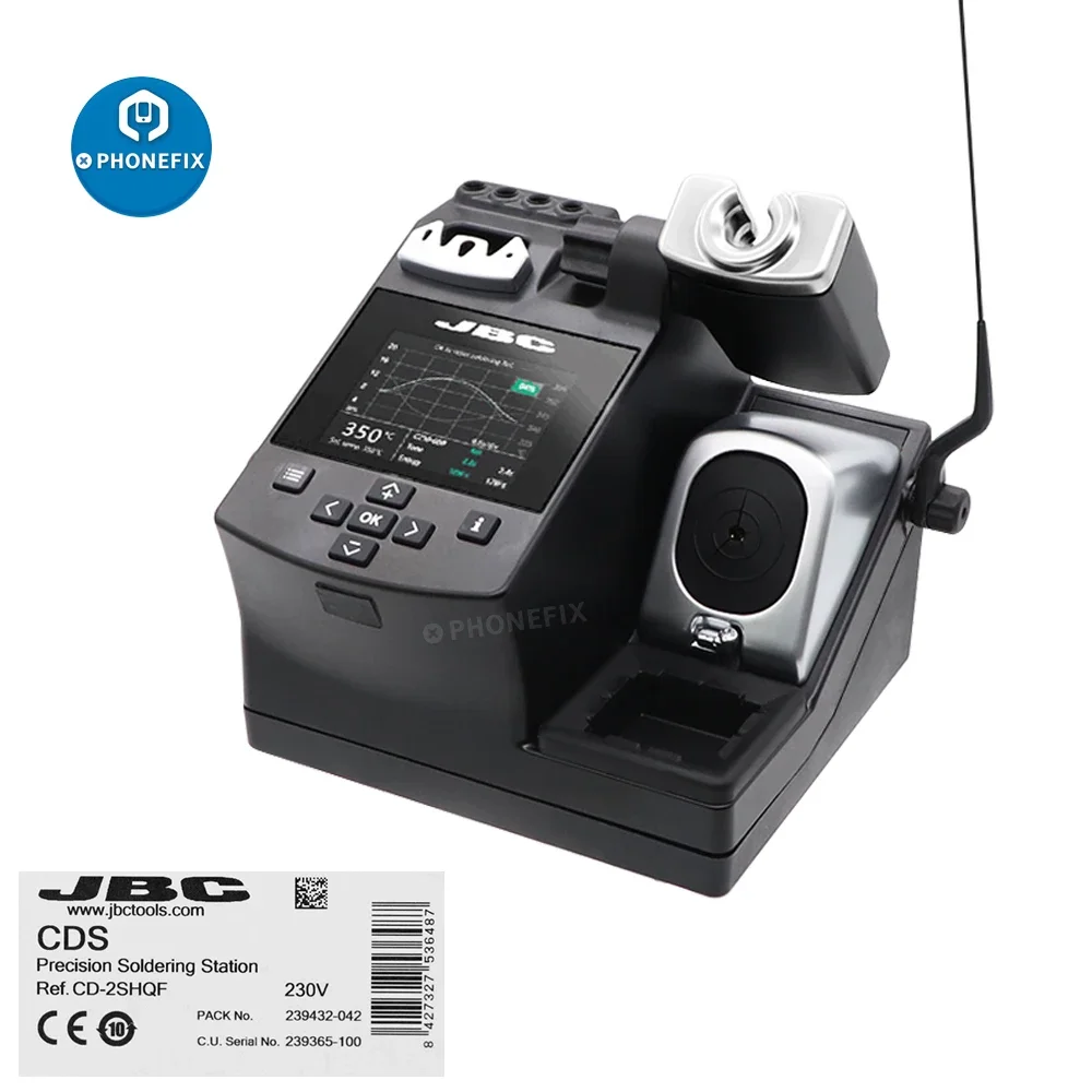 Original JBC CD-2SE C210 Solder Iron Tips Intelligent Soldering Station with T210-A Handle for Phone Motherboard PCB Welding