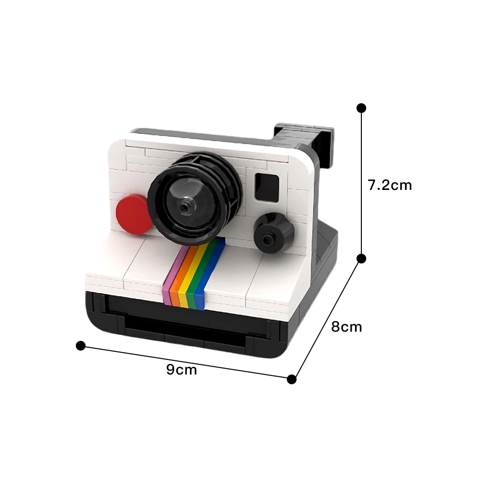 MOC Polaroid Land Camera 1000 Creative Model Ornament Building Block Kit Toys For Adult Gifts Christmas Present